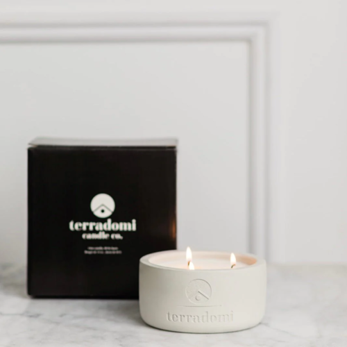 Three Wick candles​  - Mahogonay Teakwood