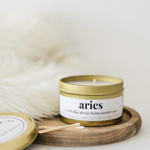 ARIES Candle | Sandalwood + Vanilla Bean