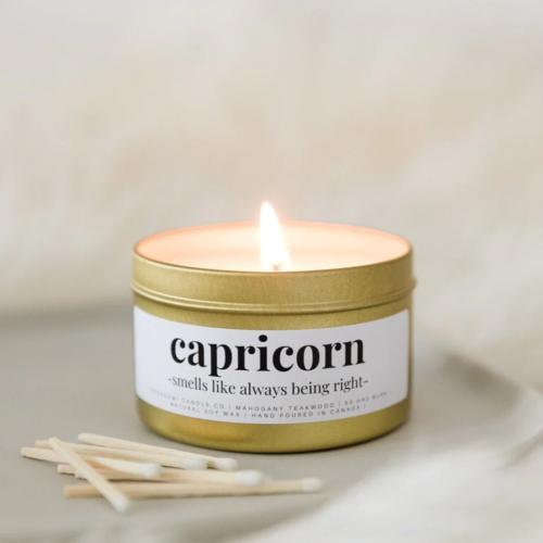 CAPRICORN Candle | Mahogany Teakwood