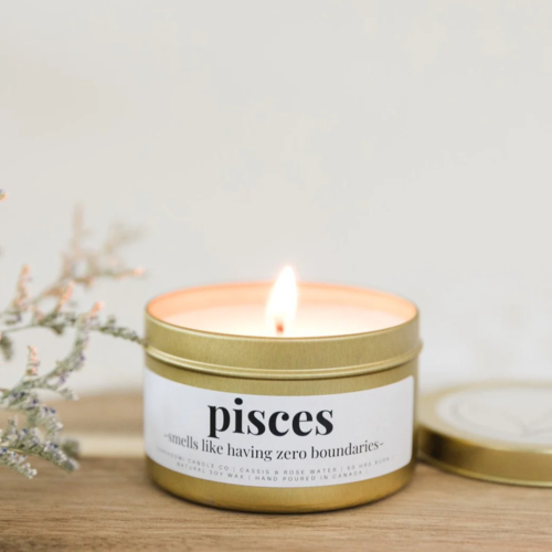 PISCES Candle | Rose Water + Cassis