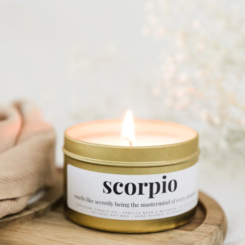 SCORPIO Candle | Vanilla Bean + Bourbon
